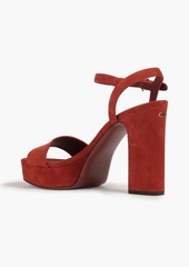 Ferragamo - Trent suede platform sandals - Red - US 10