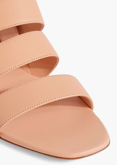 Ferragamo - Trezze 30 leather slingback sandals - Orange - US 9.5