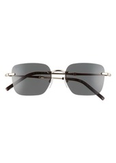 FERRAGAMO 54mm Rimless Square Sunglasses
