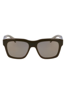 FERRAGAMO 56mm Polarized Rectangular Sunglasses