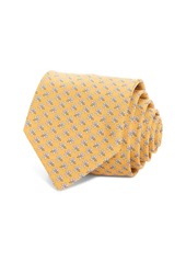 Ferragamo Bee Print Silk Classic Tie