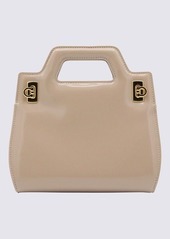 FERRAGAMO BEIGE LEATHER WANDA MINI BAG