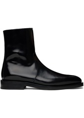 Ferragamo Black Ankle Chelsea Boots