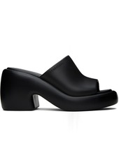 Ferragamo Black Deva Heeled Sandals