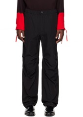 Ferragamo Black Drawstring Trousers