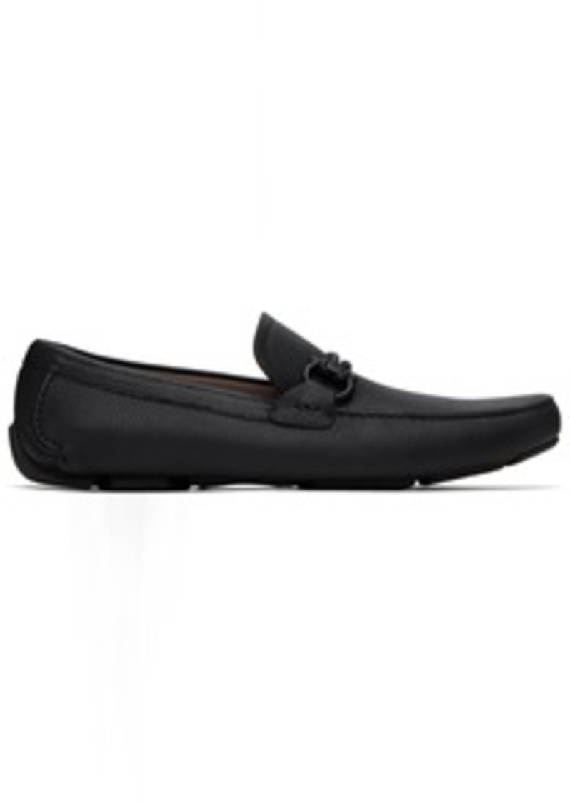 Ferragamo Black Driver Loafers