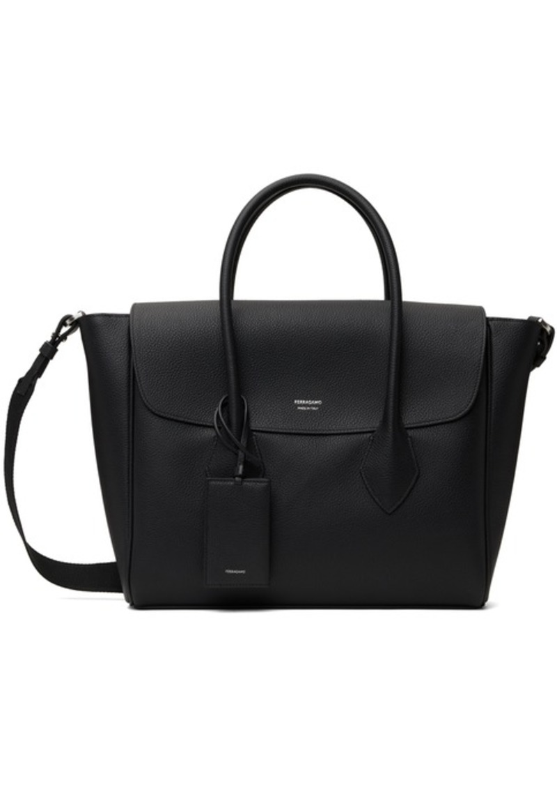 Ferragamo Black East-West Tote