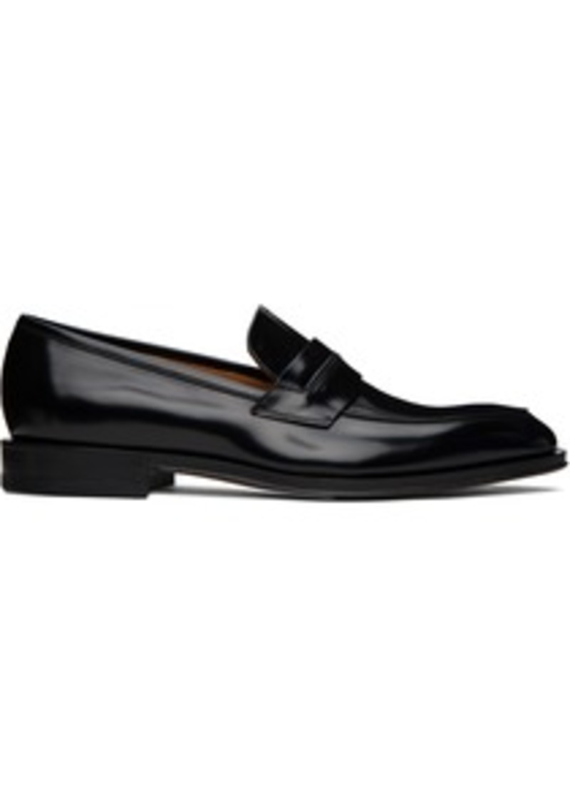 Ferragamo Black Penny Loafers