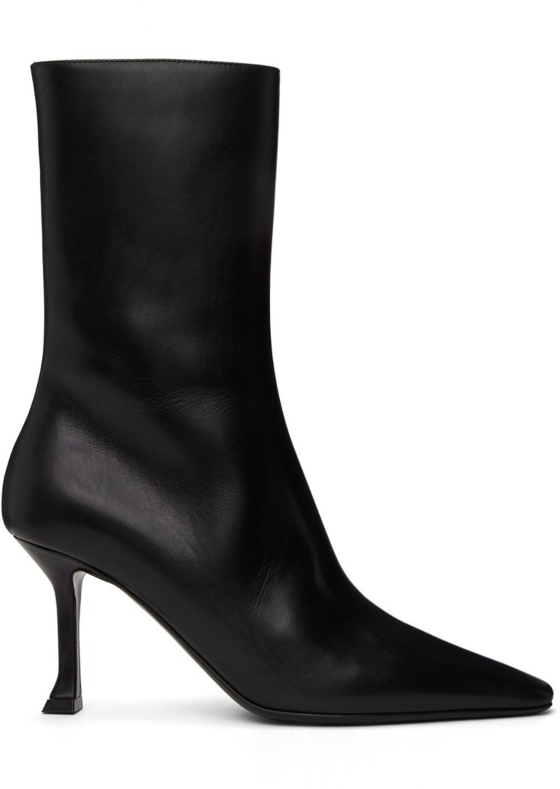 Ferragamo Black Pointed Boots