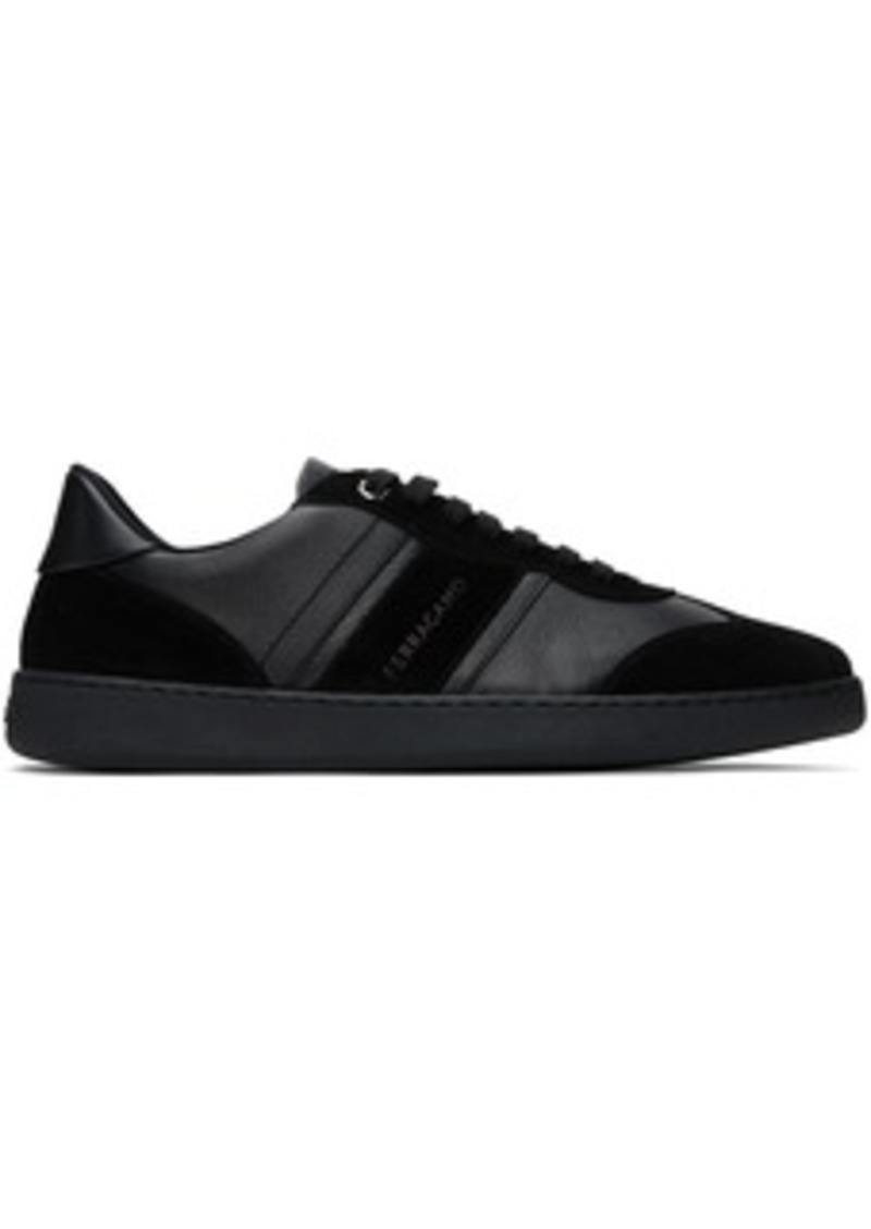 Ferragamo Black Signature Low Sneakers