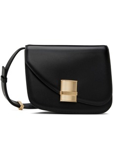 Ferragamo Black Small Fiamma Crossbody Bag