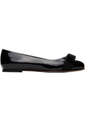 Ferragamo Black Varina Ballerina Flats