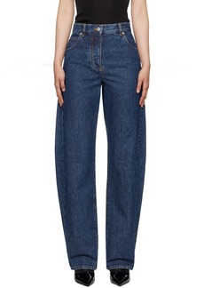 Ferragamo Blue Five-Pocket Jeans