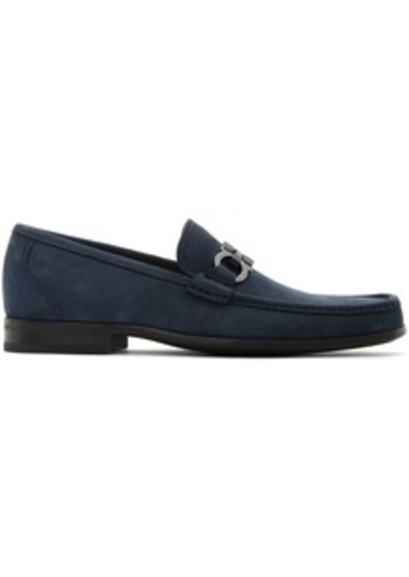 Ferragamo Blue Grandioso Loafers