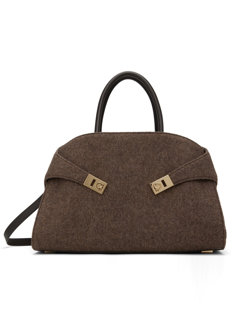 Ferragamo Brown Medium Hug Bag