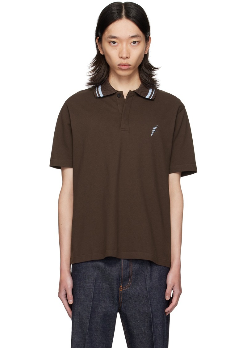 Ferragamo Brown Organic Cotton Polo