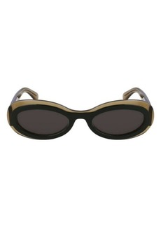 FERRAGAMO Classic Logo 54mm Oval Sunglasses