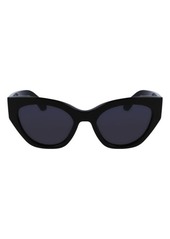 FERRAGAMO Classic Logo Tea Cup 55mm Cat Eye Sunglasses
