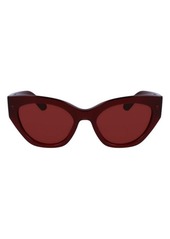 FERRAGAMO Classic Logo Tea Cup 55mm Cat Eye Sunglasses