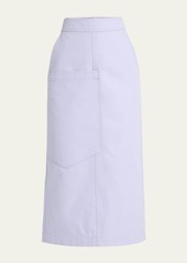 Ferragamo Coated Midi Skirt