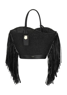 Ferragamo Fringe Cutout Tote Bag