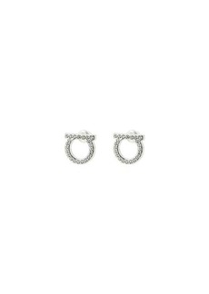 FERRAGAMO Gancini crystals earrings (L)