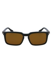 FERRAGAMO Gancini Evolution 56mm Rectangular Sunglasses