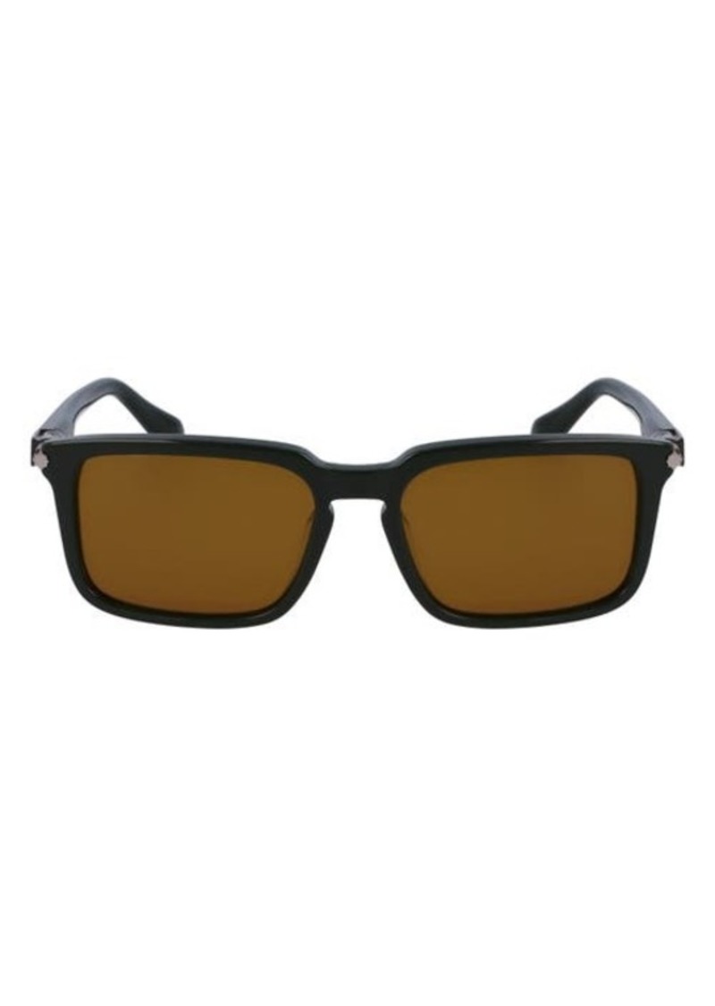 FERRAGAMO Gancini Evolution 56mm Rectangular Sunglasses