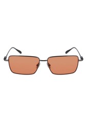 FERRAGAMO Gancini Evolution 57mm Rectangular Sunglasses