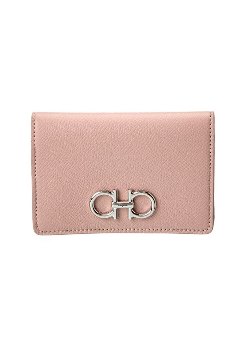 Ferragamo Gancini Leather Card Holder