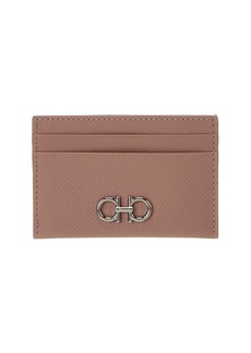 Ferragamo Gancini Leather Card Holder