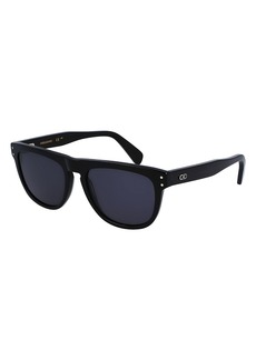 Ferragamo Gancini Pantos Keyhole Bridge Sunglasses, 55mm