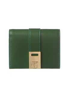 Ferragamo Hug Leather Compact Wallet