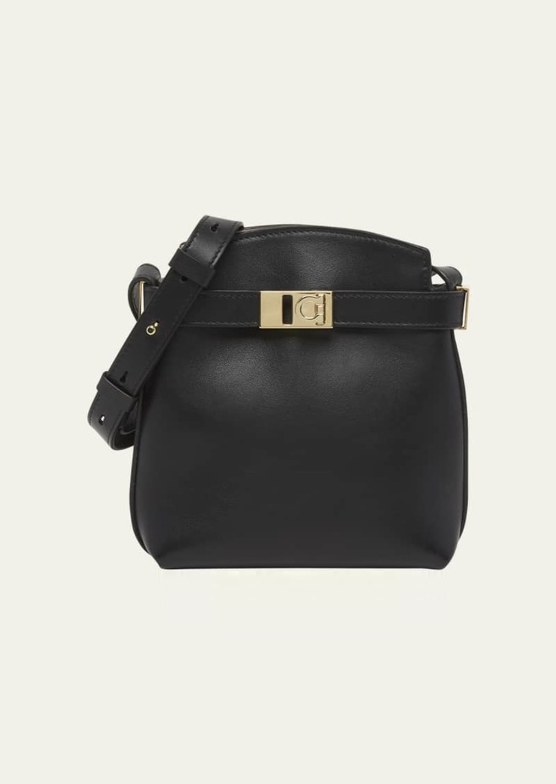 Ferragamo Hug Mini Bicolor Leather Crossbody Bag