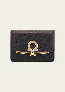 Ferragamo Icona Saffiano Card and Key Holder