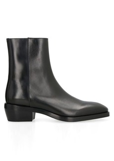 FERRAGAMO LEATHER ANKLE BOOTS