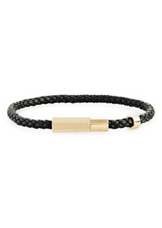 FERRAGAMO Lighter Braided Leather Bracelet