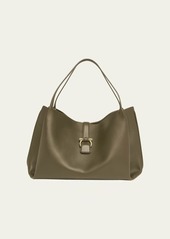 Ferragamo Medium Calf Leather Tote Bag