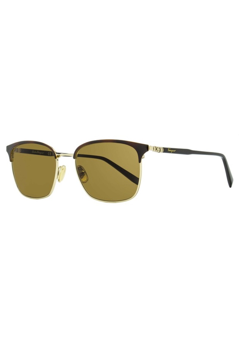 Ferragamo Men's Browline Sunglasses SF180S 271 Havana/Gold 54mm