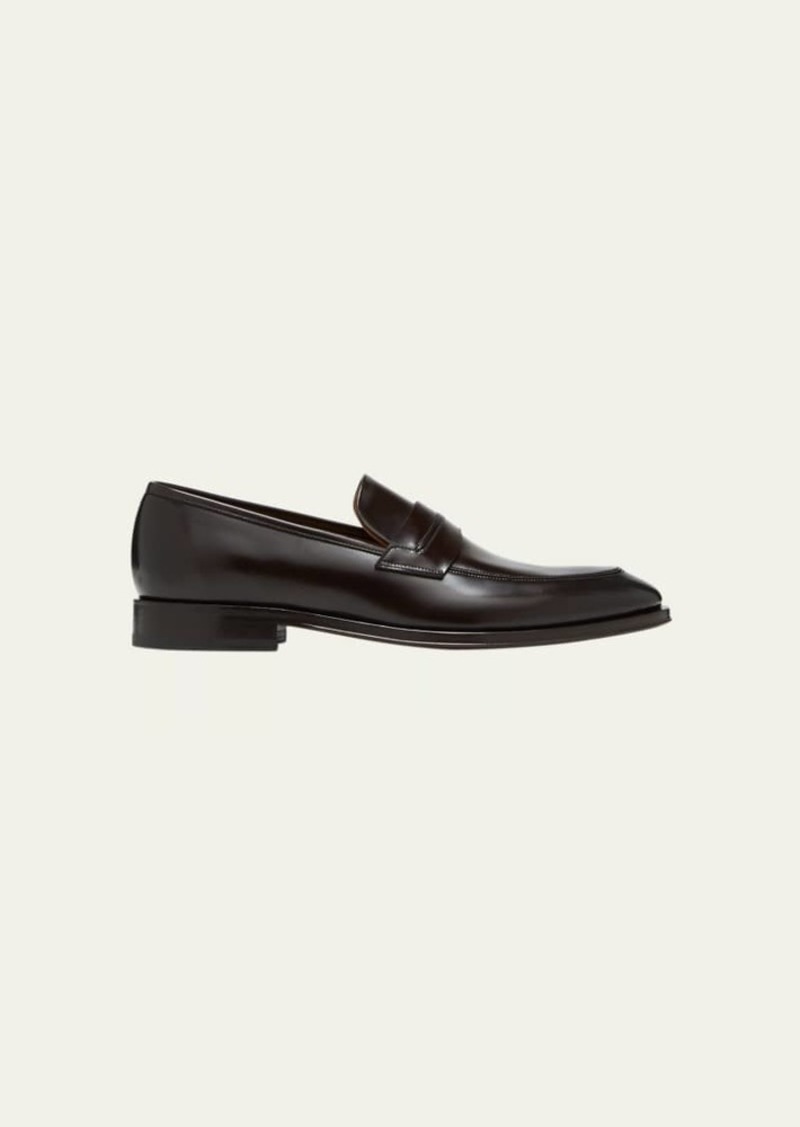 Ferragamo Men's Felipe Leather Penny Loafers