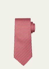 Ferragamo Men's Flamingo-Print Silk Tie