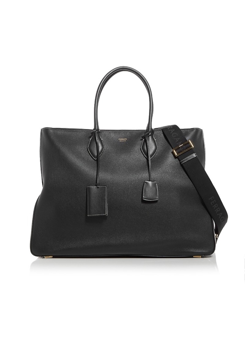 Ferragamo Men's Leather Tote Bag