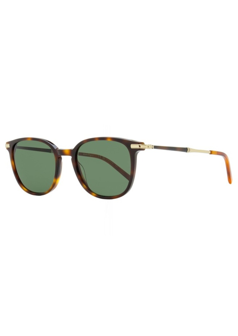 Ferragamo Men's Oval Sunglasses SF1015S 214 Tortoise/Gold 52mm