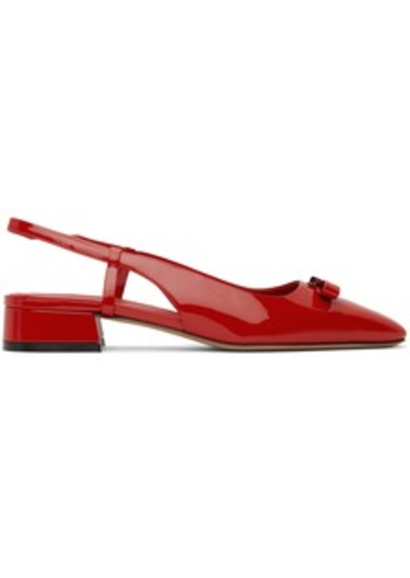 Ferragamo Red Marlina Heels