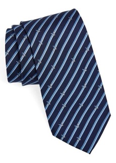 FERRAGAMO Tinta Painter Stripe Silk Tie