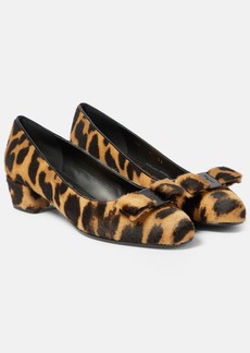 Ferragamo Vara calf hair pumps