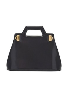 FERRAGAMO Wanda leather top-hndle bag