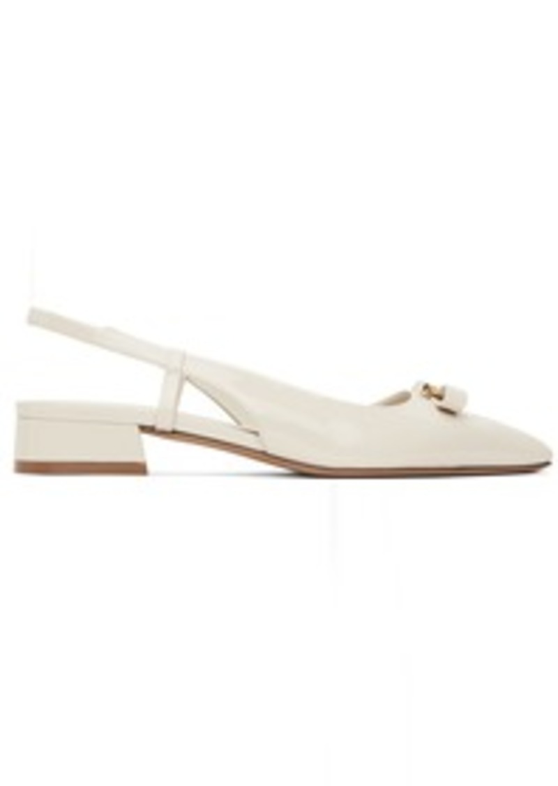 Ferragamo White Marlina Heels