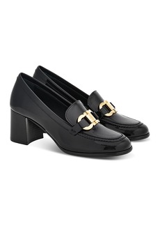 Ferragamo Women's Marlena Gancini Patent Leather Block Heel Loafers