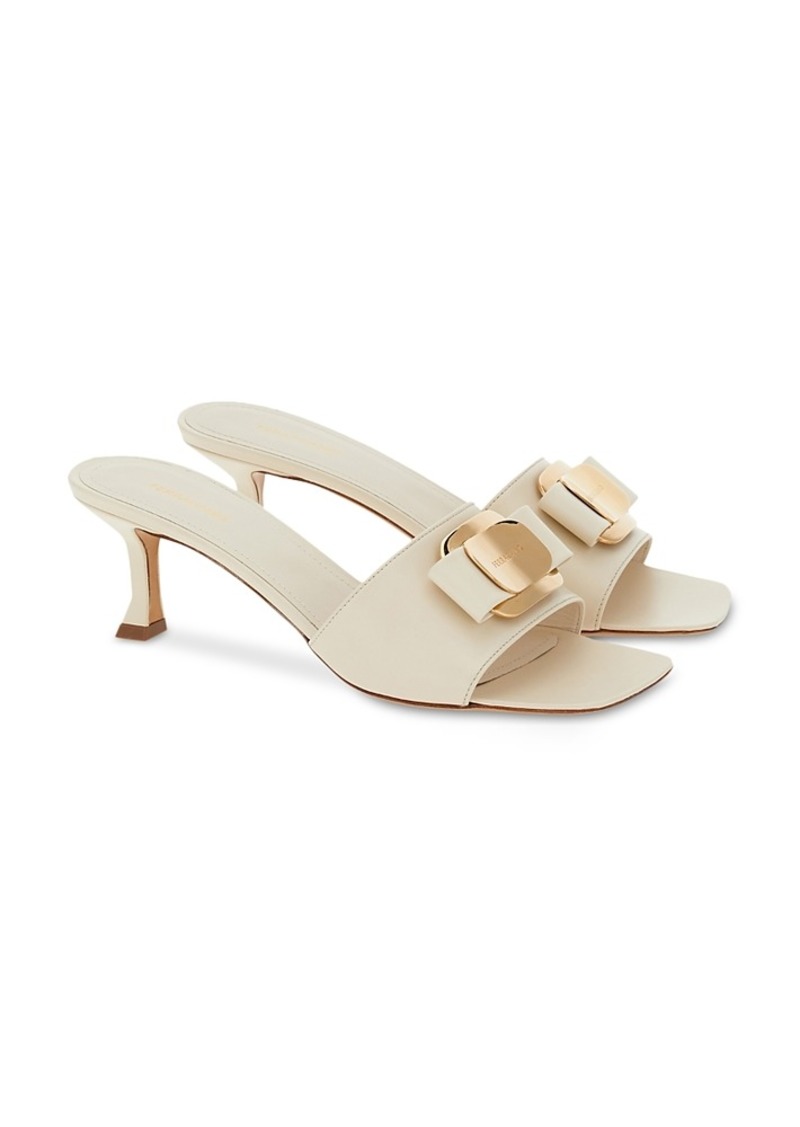 Ferragamo Women's Zelie Bow Slide Sandals